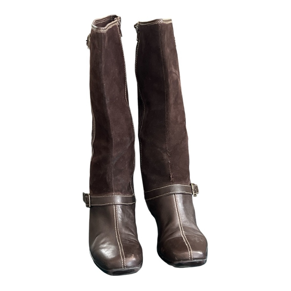 Naturalizer Women’s Brown Suede and Leather Jadis Boot Size 10M - Picture 2 of 9